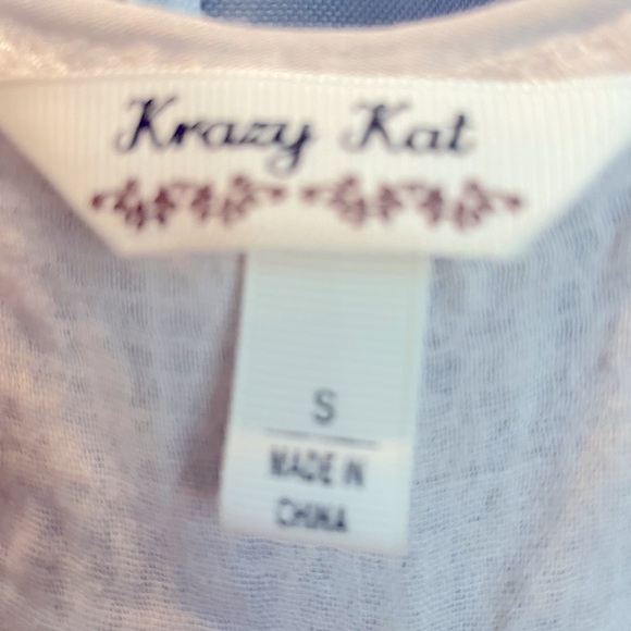 Krazy Kat top EUC worn once  smoke free size small tunic style tank. Lined - Picture 3 of 9